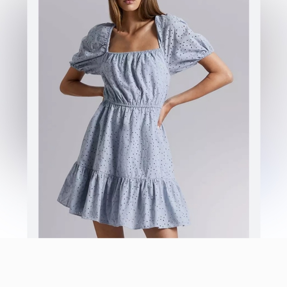 & Other Stories Paris Atelier Light Blue Dress Size Eu 40